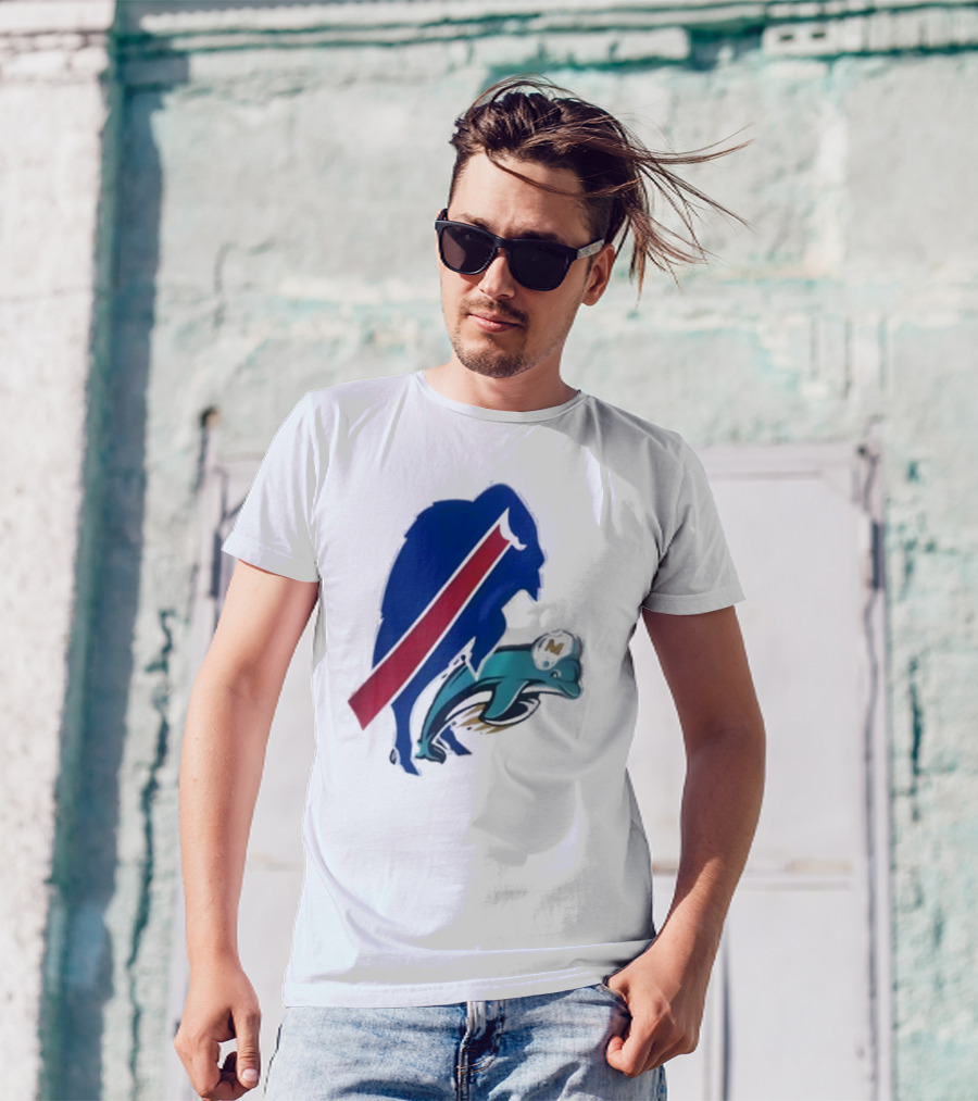 Buffalo Bills Doggy Miami Dolphins T-Shirt