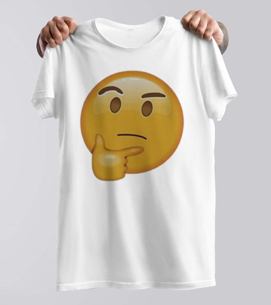 Curious Thinking Face Emoji T-Shirt