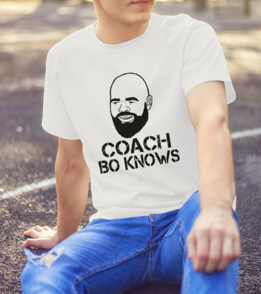 Coach Bo Knows Bald Beard T-Shirt
