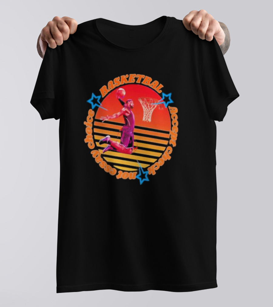 Basketball Not Easy Choice Accept Check Vintage T-Shirt