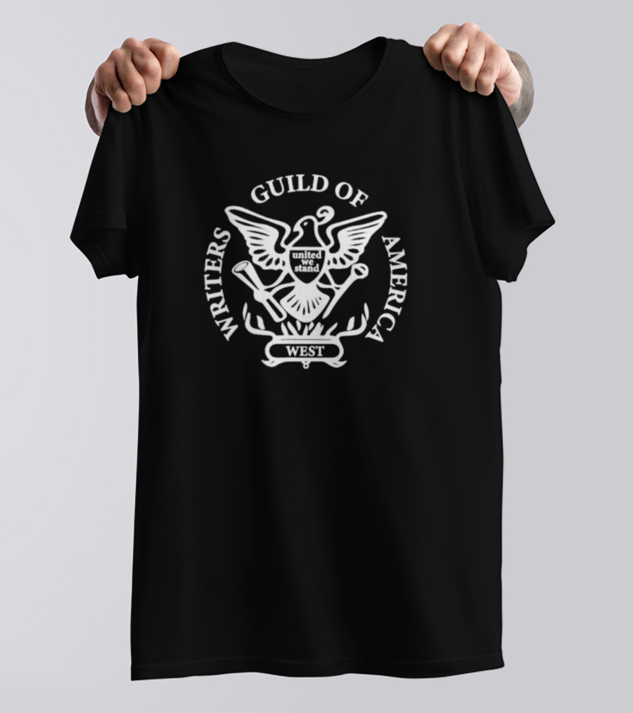 Writers Guild Of America West United We Stand On Strike T-Shirt