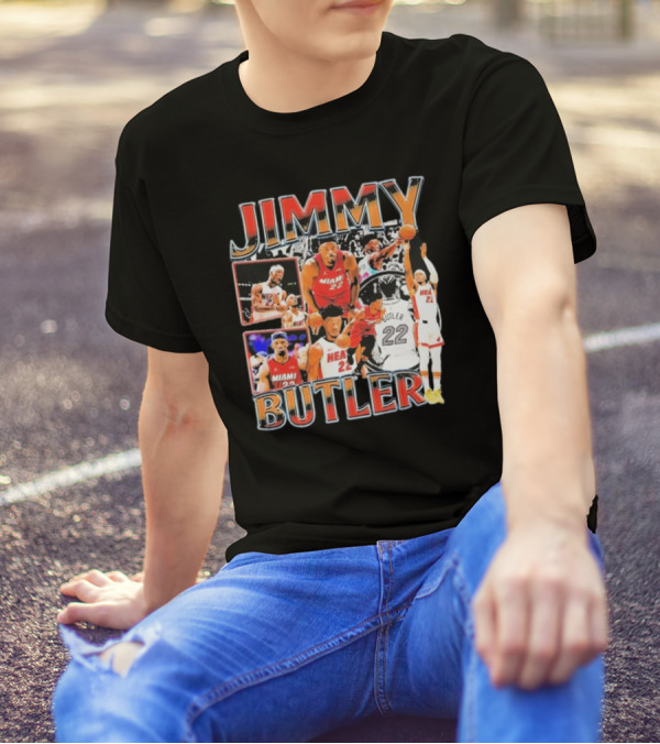 Jimmy Butler Miami Heat Emo Basketball Game Hair Funny Vintage Fear The Hair T-Shirt