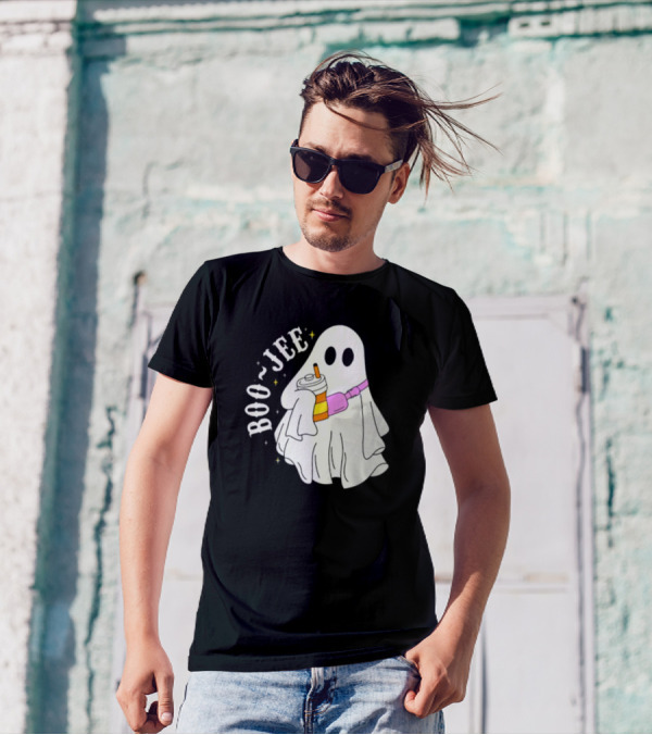Boo Jee Ghost Cute Funny Halloween Ghost Boo-Jee T-Shirt