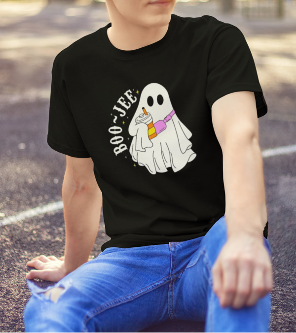 Boo Jee Ghost Cute Funny Halloween Ghost Boo-Jee T-Shirt