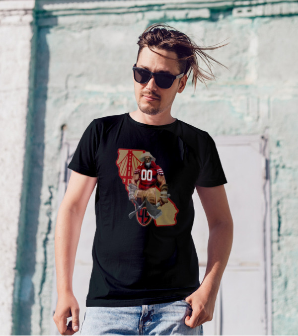 San Francisco Miner California Bridge 49er 00 Jersey T-Shirt