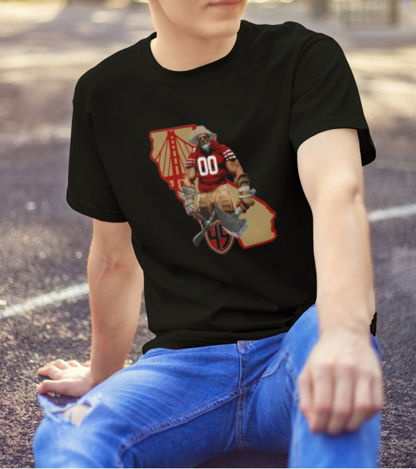 San Francisco Miner California Bridge 49er 00 Jersey T-Shirt