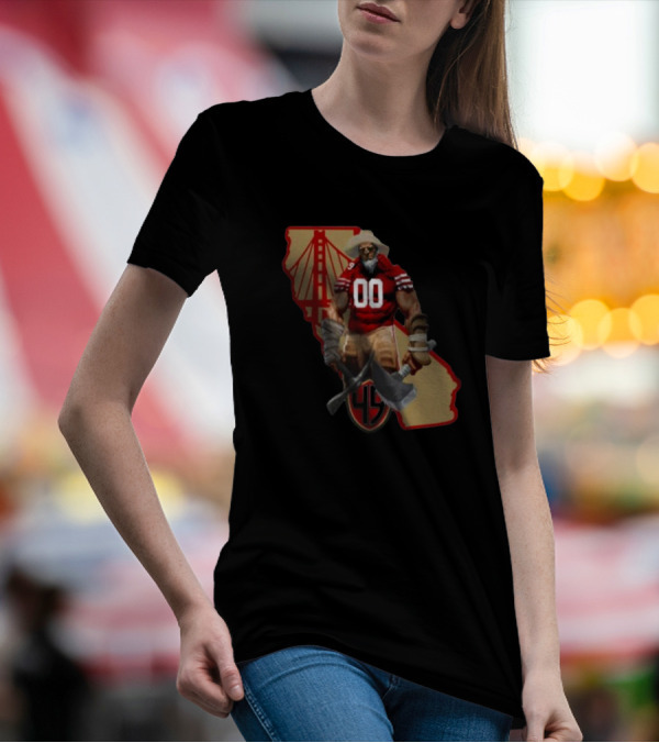 San Francisco Miner California Bridge 49er 00 Jersey T-Shirt