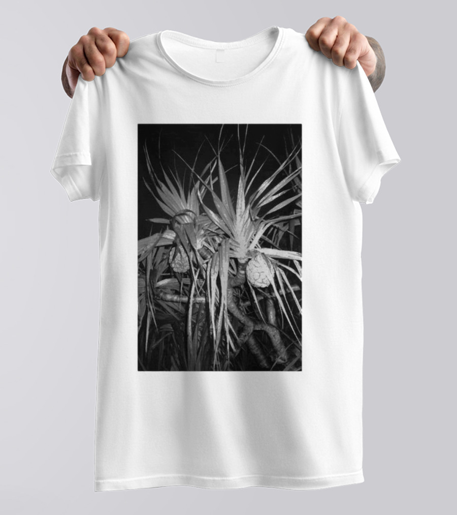 Ichiko Aoba Adan Backprint Monochrome Botanical Merch T-Shirt
