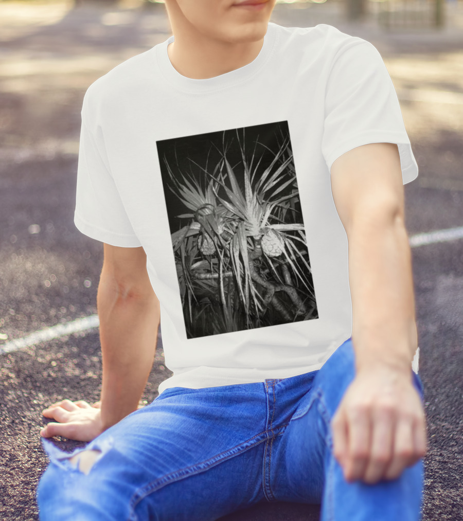 Ichiko Aoba Adan Backprint Monochrome Botanical Merch T-Shirt