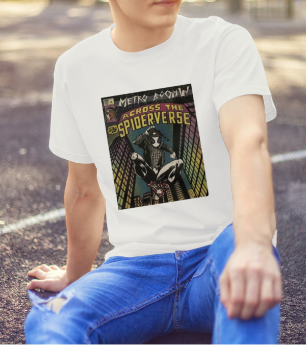 Metro Boomin Across The Spiderverse Comic Style Cover T-Shirt