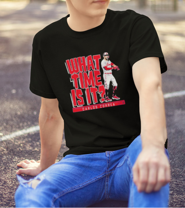What Time Is It Carlos Correa Minnesota Baseball T-Shirt