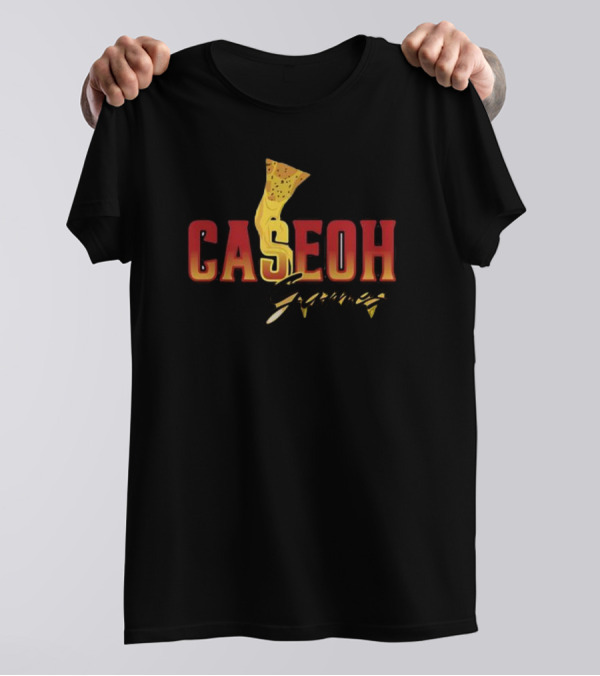 Caseoh Games Pizza Cheese Drip ओh T-Shirt
