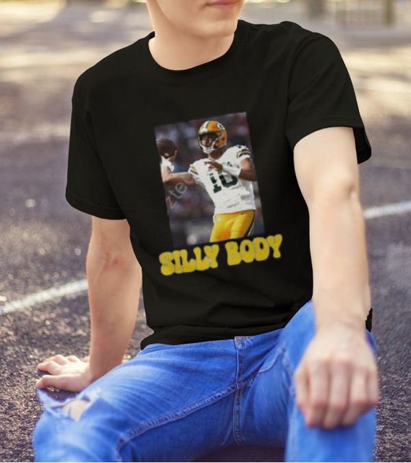 Green Bay Packers Silly Body Jordan Love Football T-Shirt