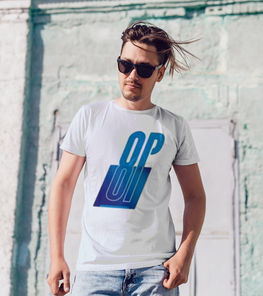 Oscar Piastri OP Blue Logo Motif T-Shirt