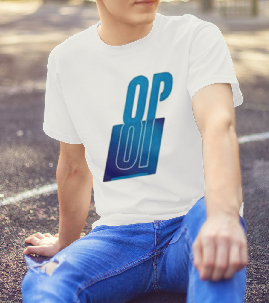 Oscar Piastri OP Blue Logo Motif T-Shirt
