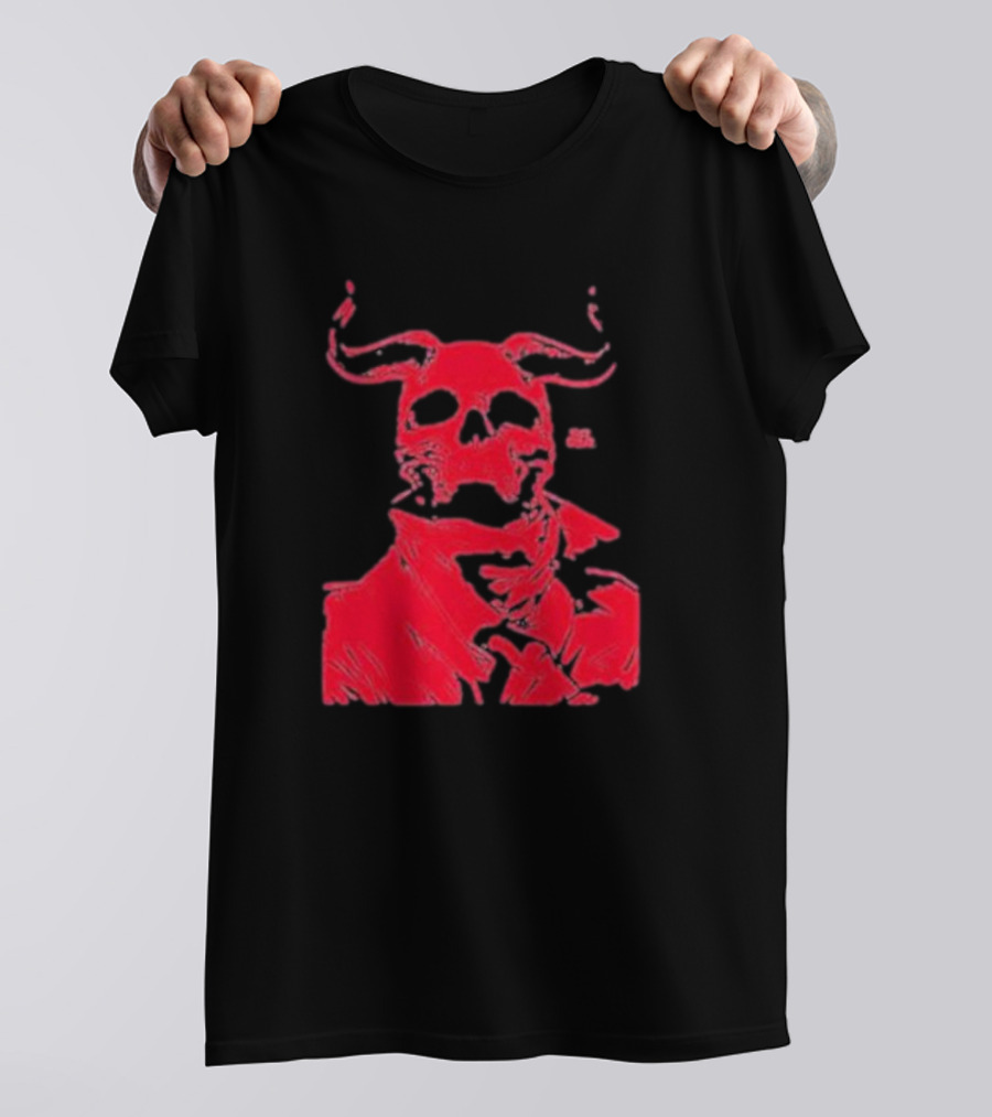 Rob Bowyer Not Great Red Skull Horns T-Shirt