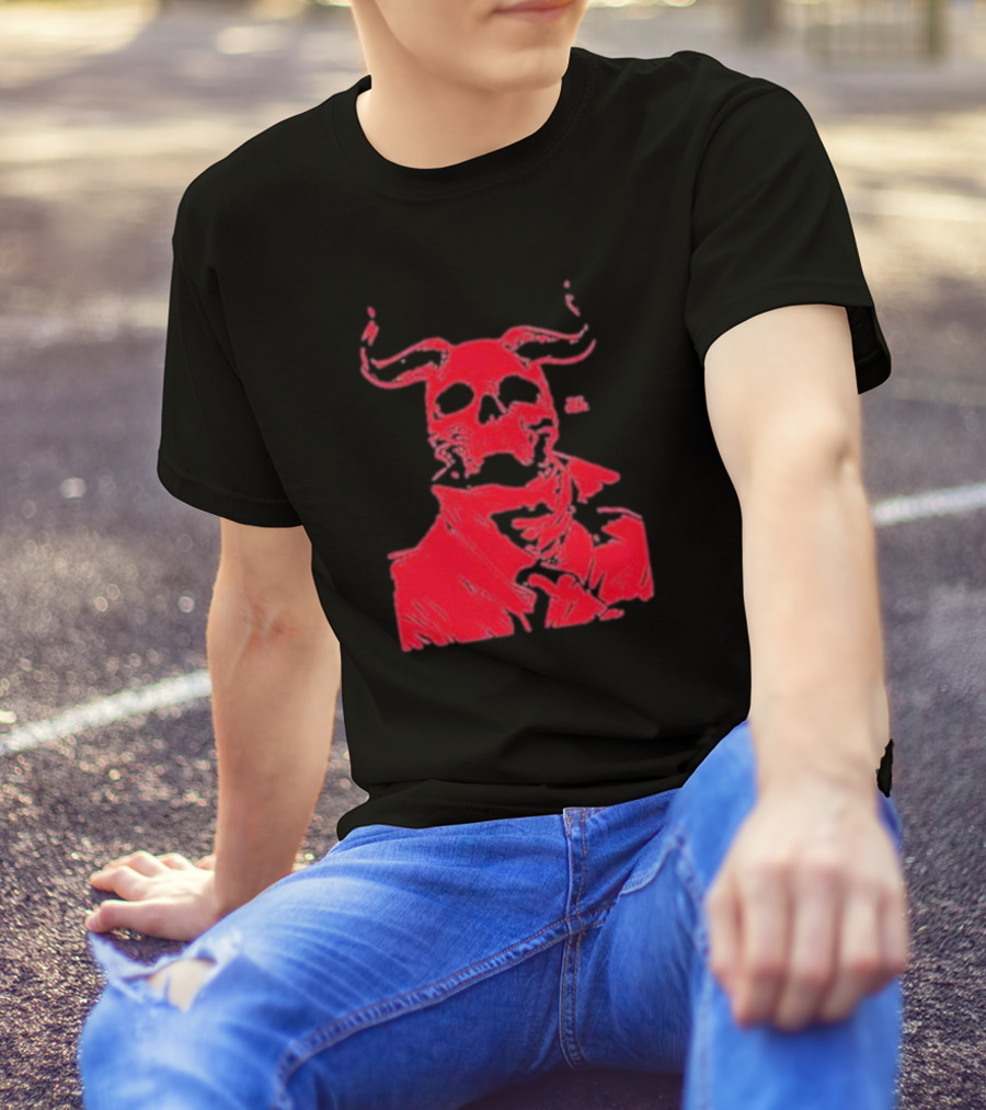 Rob Bowyer Not Great Red Skull Horns T-Shirt