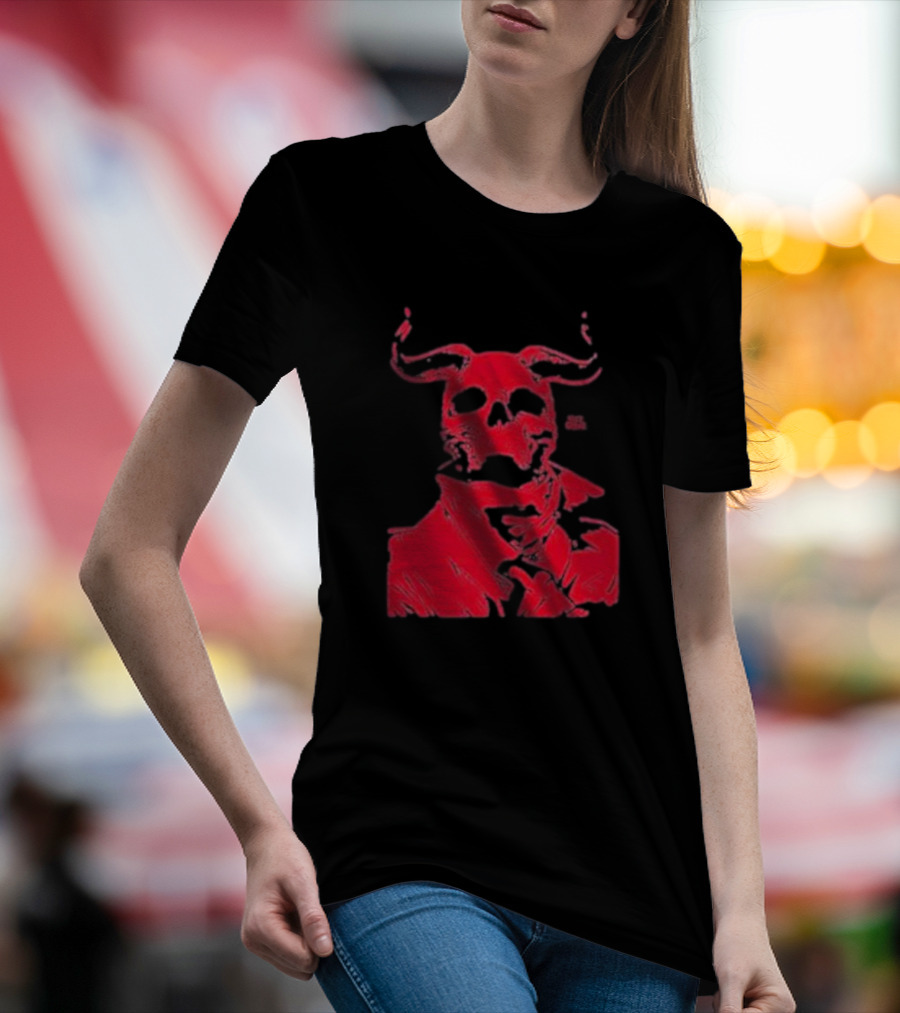 Rob Bowyer Not Great Red Skull Horns T-Shirt