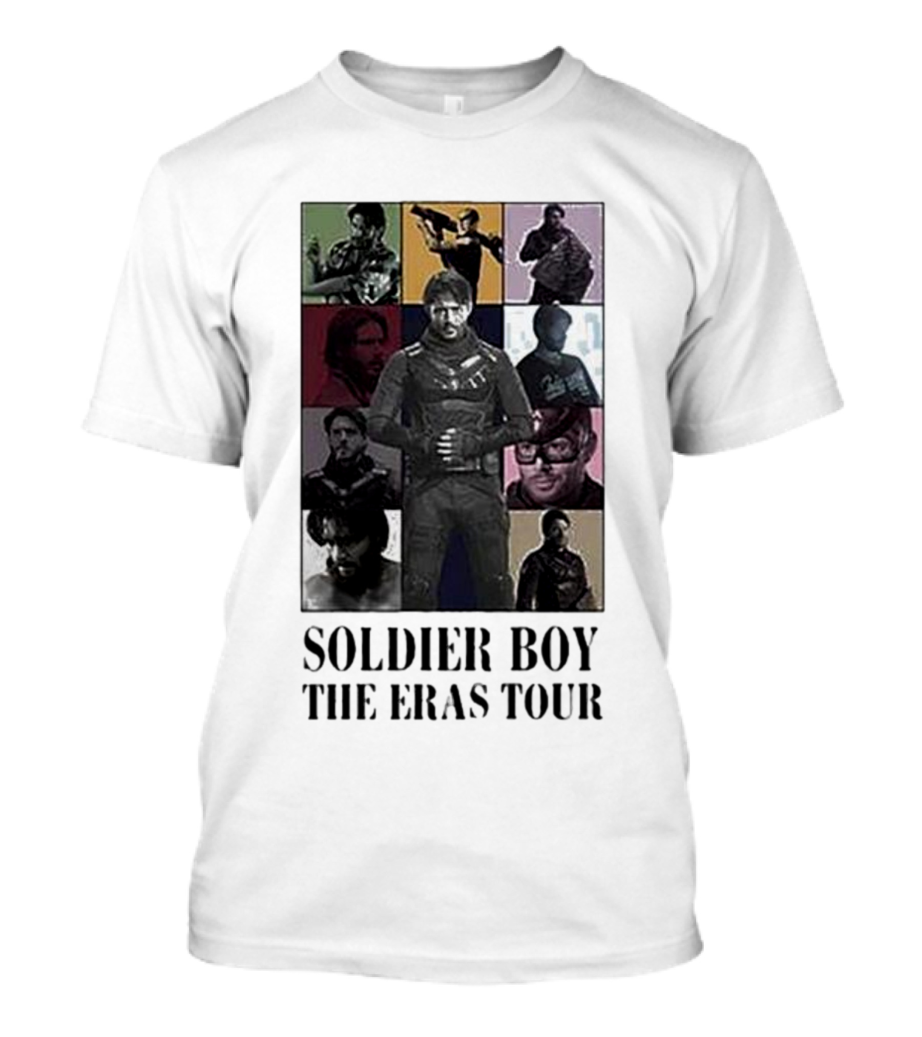 Soldier Boy The Eras Tour Multicolor Collage T-Shirt