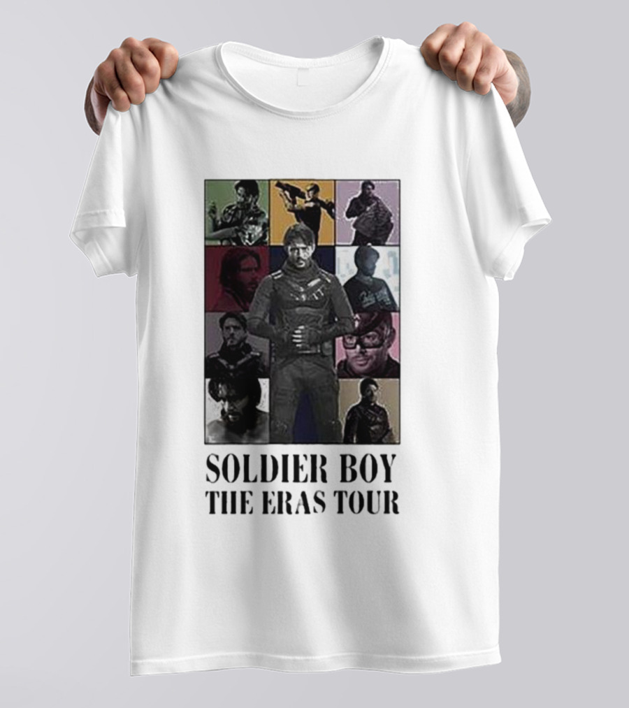 Soldier Boy The Eras Tour Multicolor Collage T-Shirt