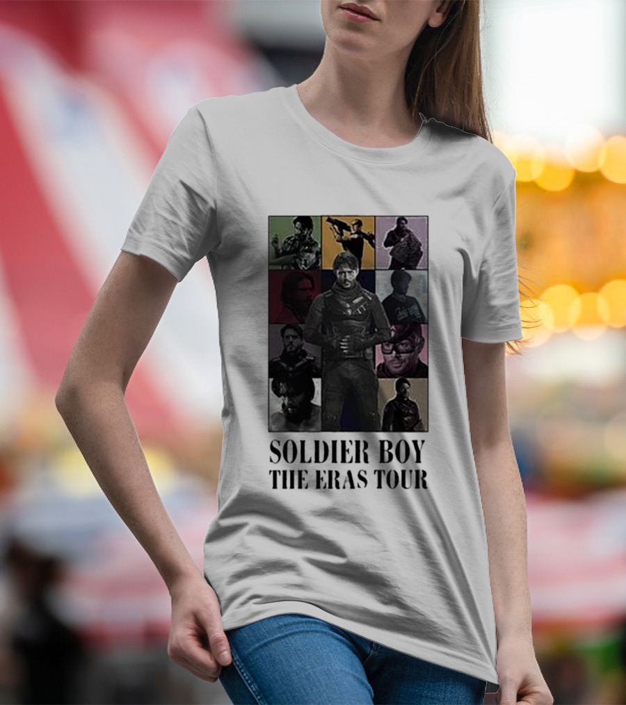 Soldier Boy The Eras Tour Multicolor Collage T-Shirt