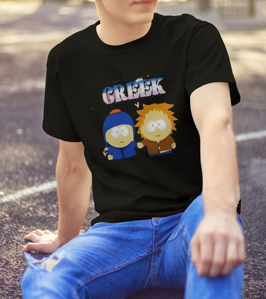 Tweek And Craig Creek Cartoon Hearts T-Shirt