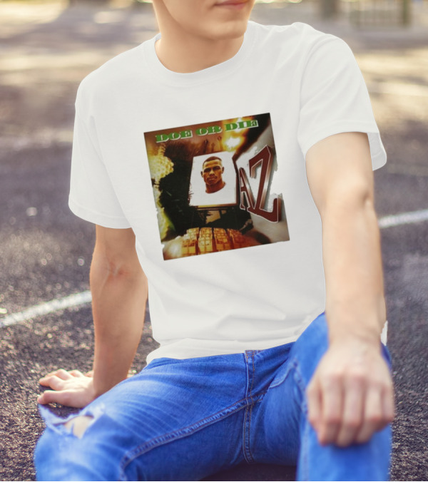Up North Trips AZ Doe Or Die Album Cover Art 90s Hip Hop Classic T-Shirt