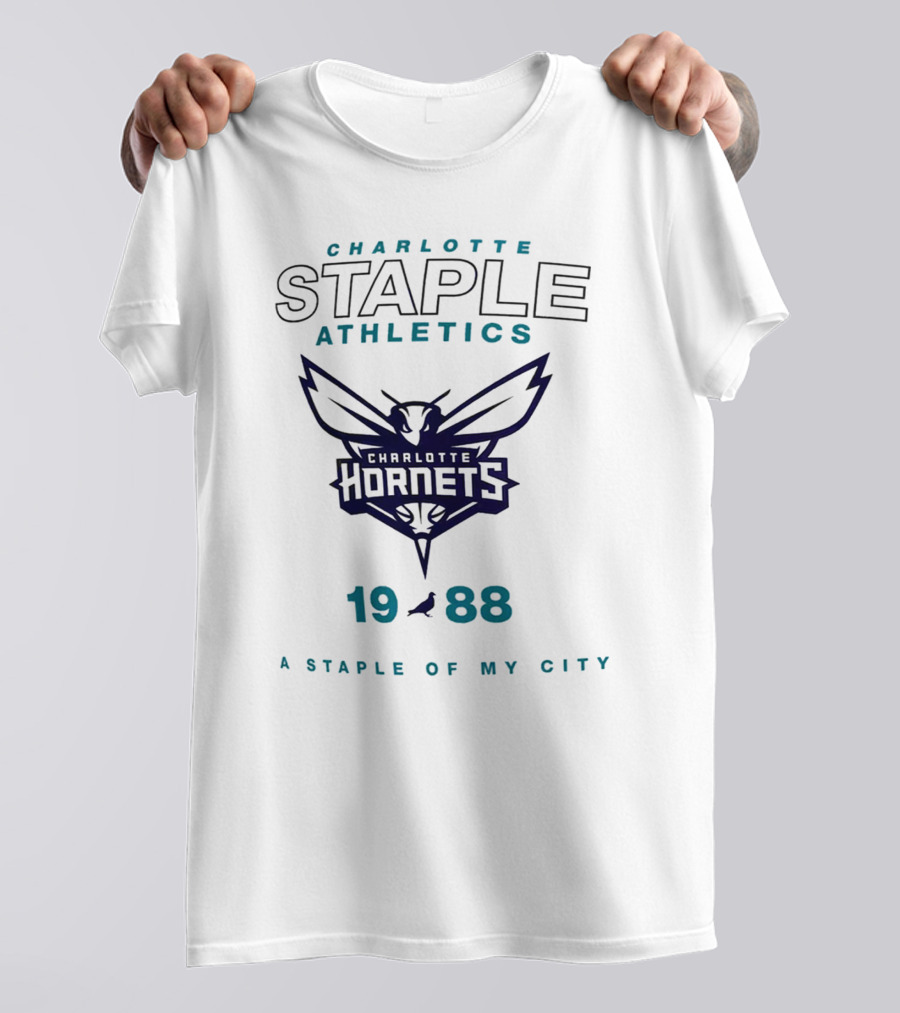 Charlotte Hornets Staple Athletics 1988 A Staple Of My City T-Shirt