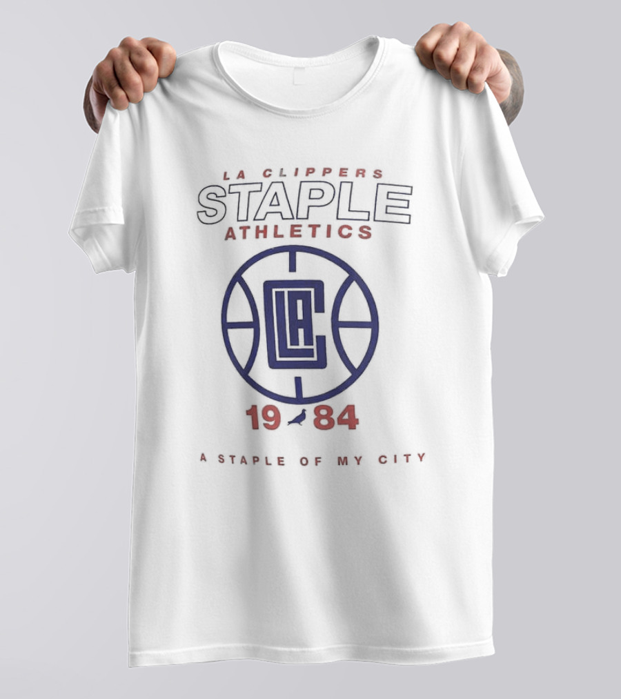 LA Clippers Staple Athletics 1984 A Staple Of My City T-Shirt