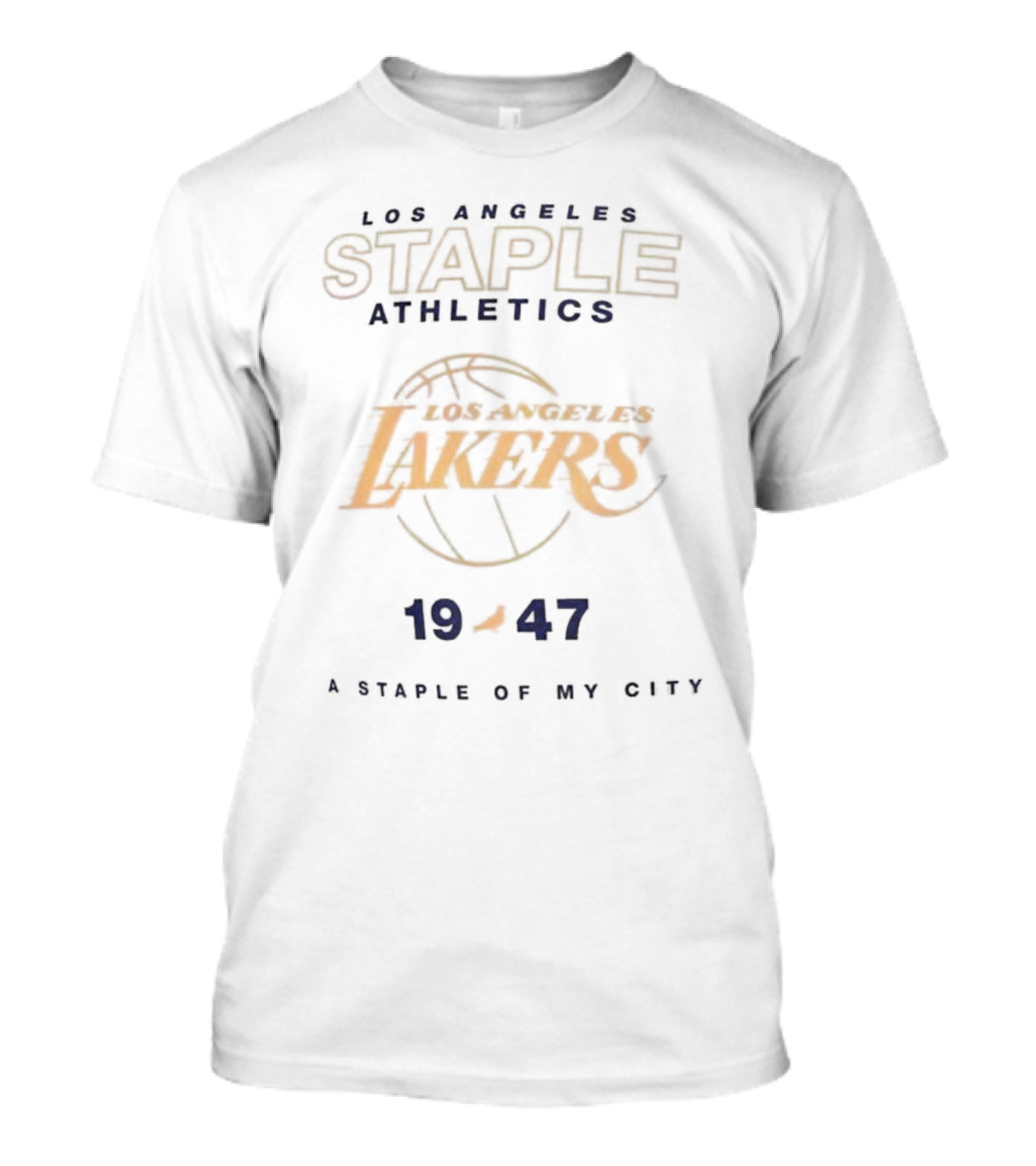Los Angeles Staple Athletics Lakers 1947 A Staple Of My City T-Shirt