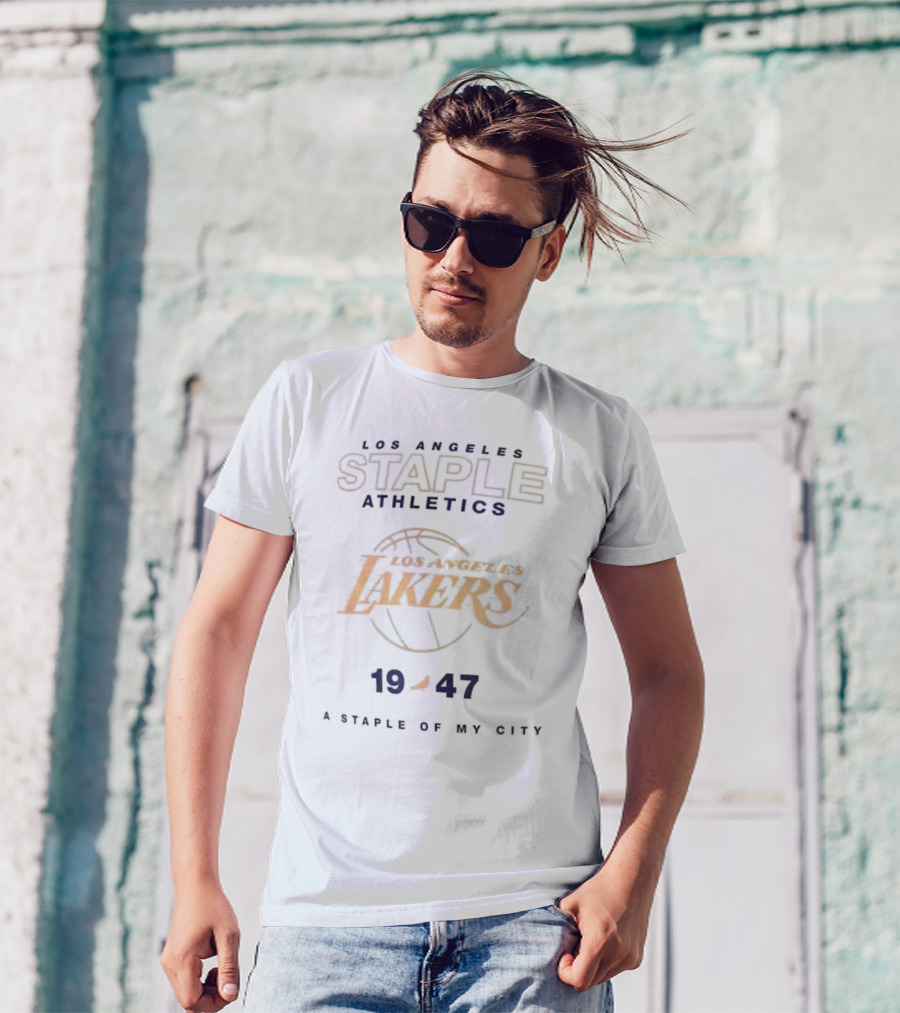 Los Angeles Staple Athletics Lakers 1947 A Staple Of My City T-Shirt