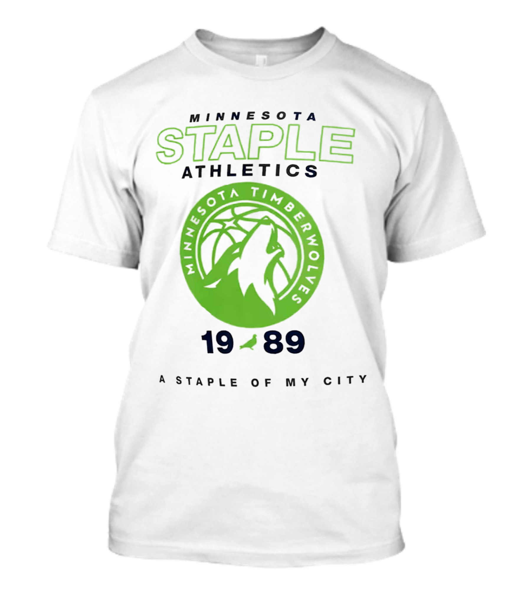 Minnesota Staple Athletics Timberwolves 1989 A Staple Of My City T-Shirt