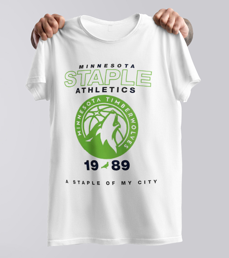 Minnesota Staple Athletics Timberwolves 1989 A Staple Of My City T-Shirt