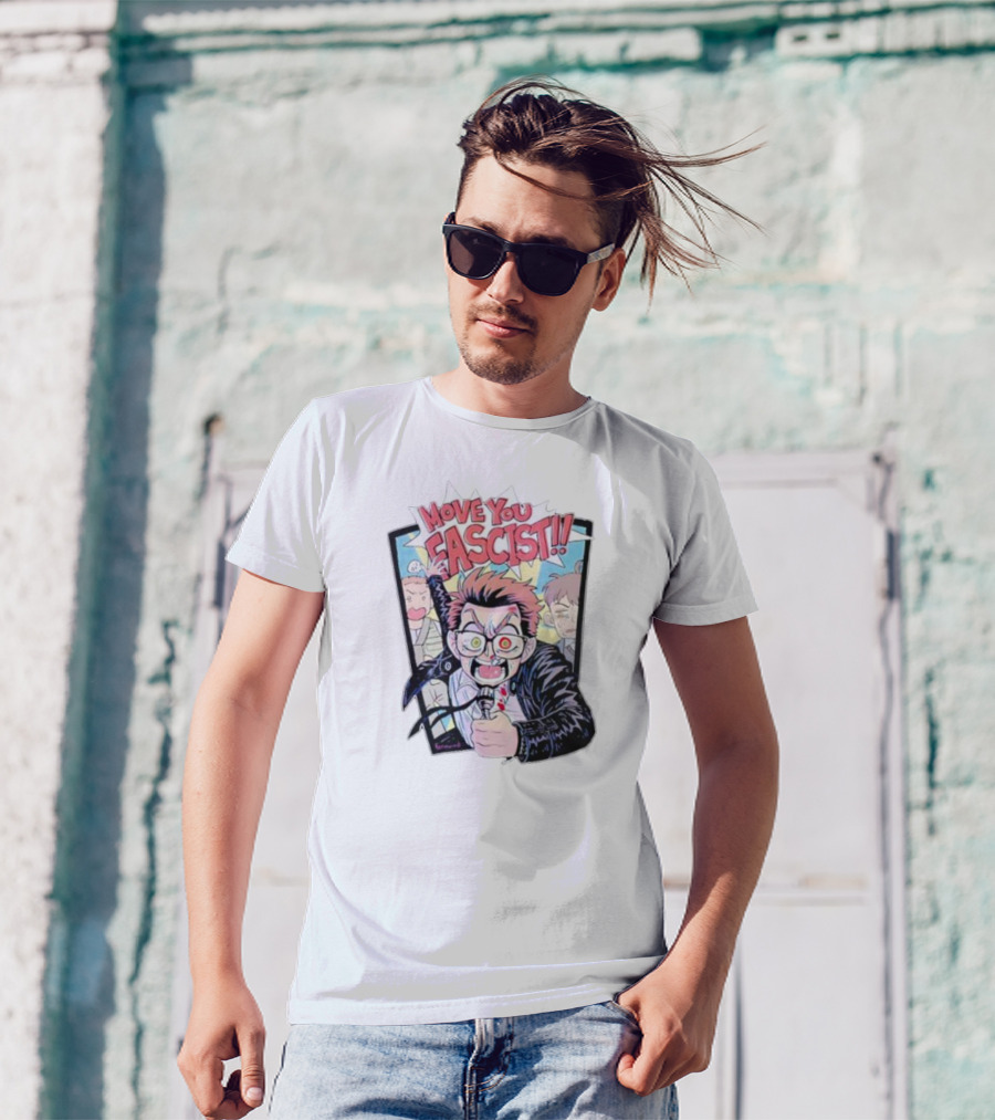 Feriowind Move You Fascist Comic Style Rage Manga Character Explosion T-Shirt