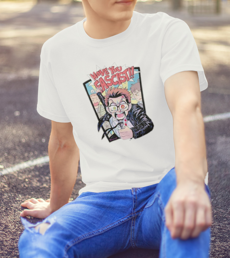 Feriowind Move You Fascist Comic Style Rage Manga Character Explosion T-Shirt