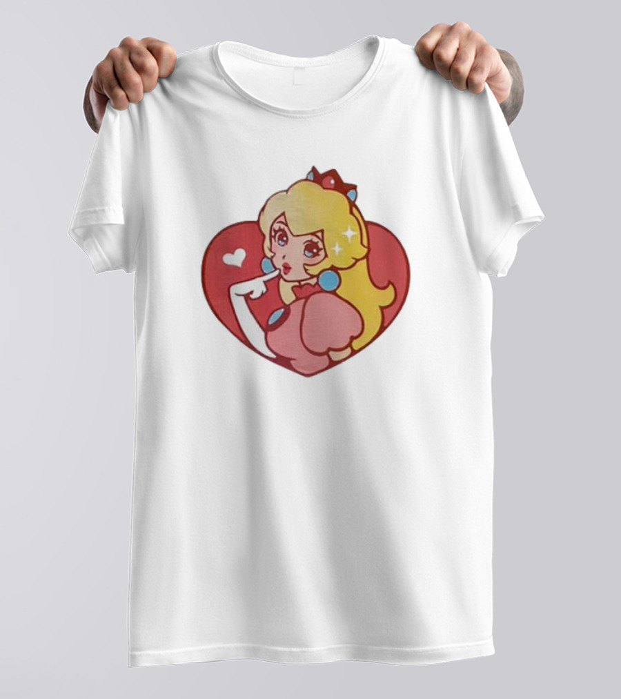 Princess Peach Heart T-Shirt