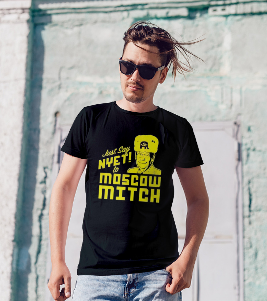 Just Say Nyet To Moscow Mitch Hammer And Sickle Hat T-Shirt