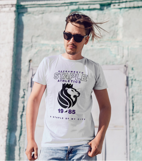 Sacramento Kings NBA X Staple Athletics 1985 A Staple Of My City T-Shirt