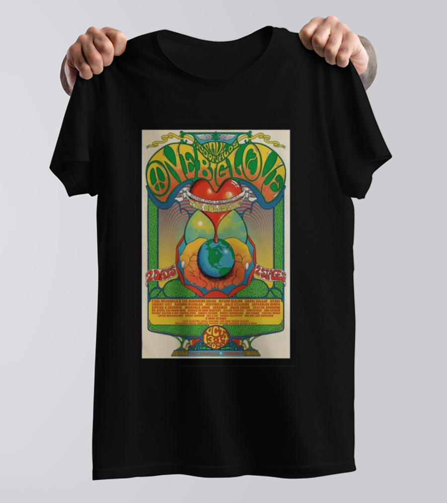 Paul McDonald Oct 13 One Big Love Greek Theatre Berkeley California Peace Festival 1967 T-Shirt