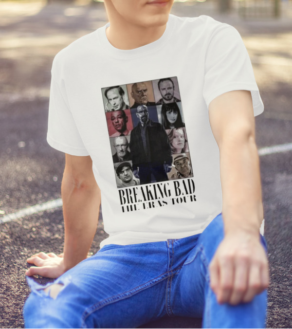 Breaking Bad The Eras Tour Characters Collage T-Shirt