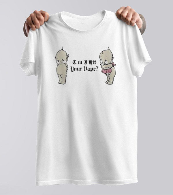 Can I Hit Your Vape Kewpie Inspired Characters T-Shirt