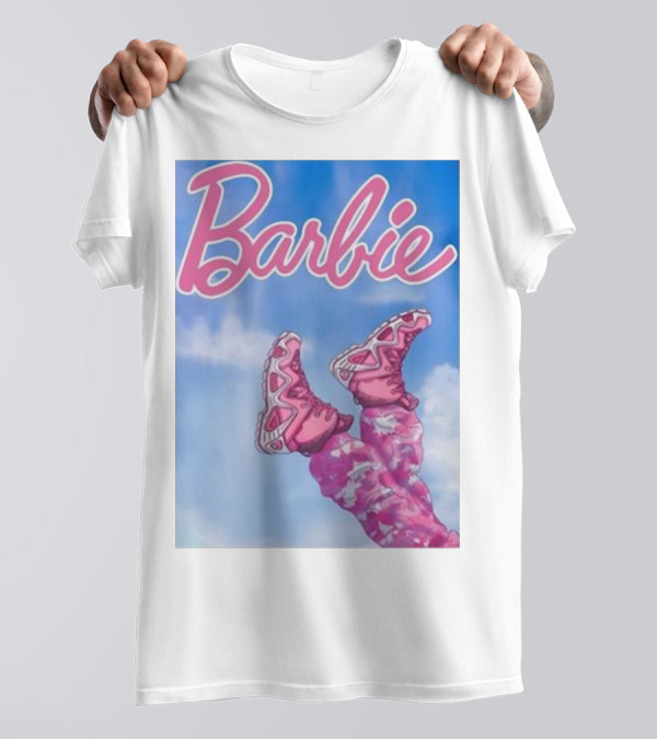 Nafo Trinzu Blgr Lowa Barbie Pink Shoes Sky Background T-Shirt