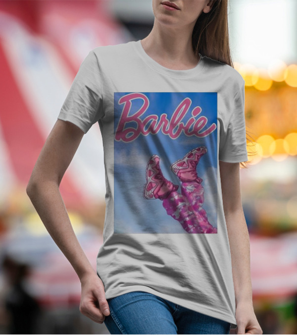 Nafo Trinzu Blgr Lowa Barbie Pink Shoes Sky Background T-Shirt