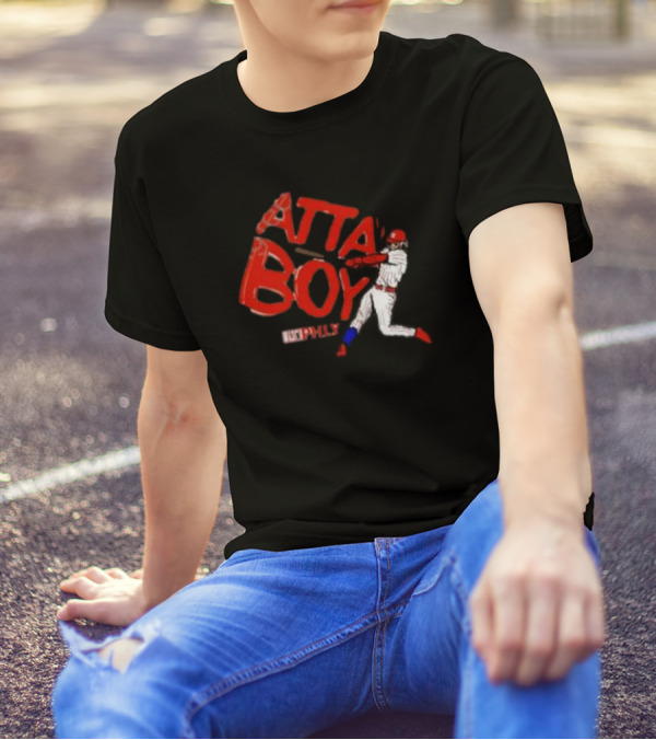 Phlylocker Atta Boy Baseball Phly Red White Player T-Shirt