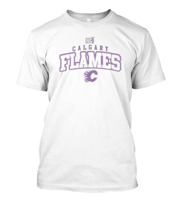 Calgary Flames Levelwear Purple Hockey Fights Cancer Richmond T-Shirt