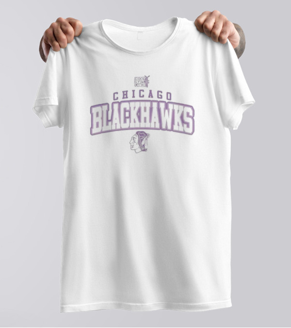 Chicago Blackhawks Hockey Fights Cancer Levelwear Richmond T-Shirt