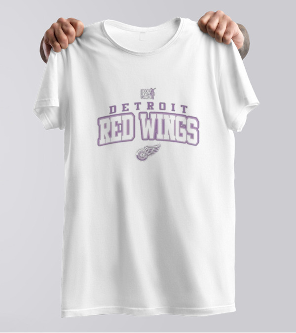 Detroit Red Wings Hockey Fights Cancer Levelwear Richmond T-Shirt