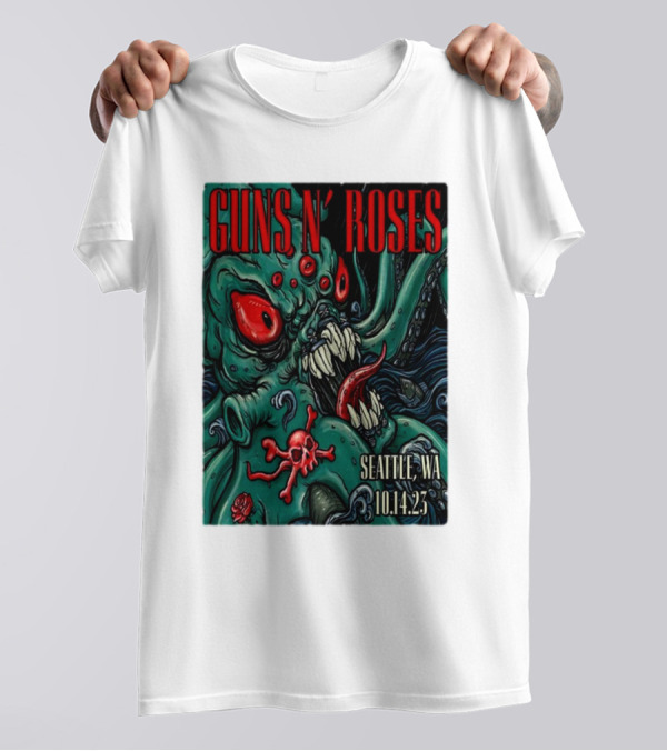 Guns N Roses Seattle WA 10.14.23 Monster T-Shirt