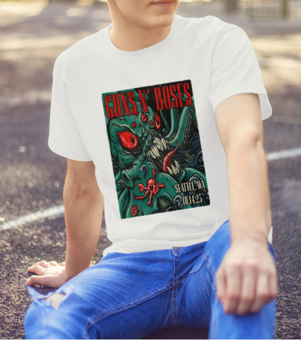 Guns N Roses Seattle WA 10.14.23 Monster T-Shirt