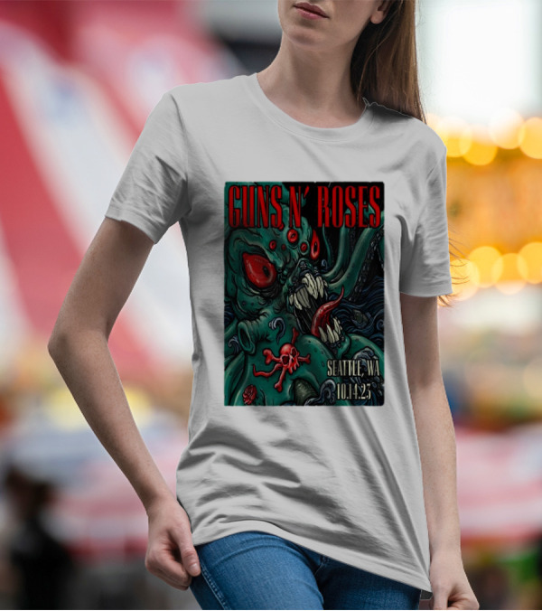 Guns N Roses Seattle WA 10.14.23 Monster T-Shirt
